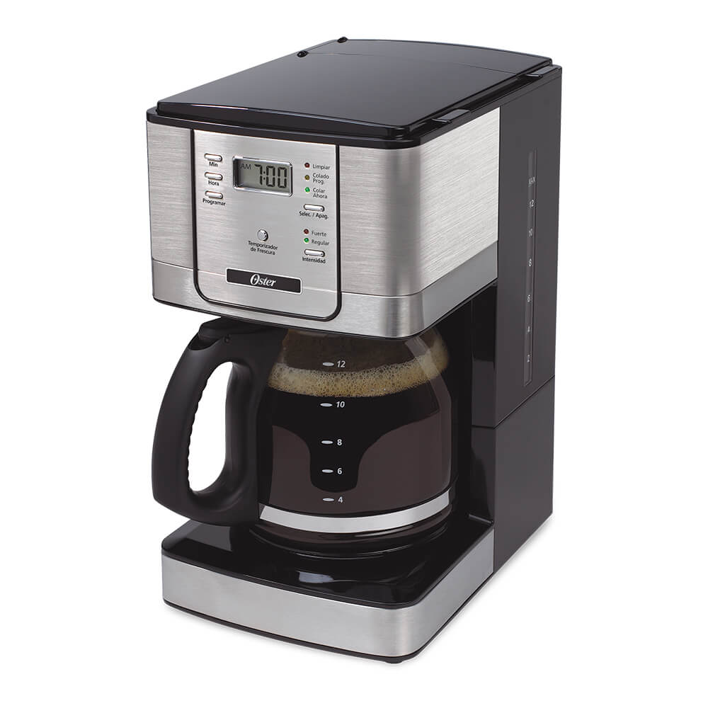 Cafetera de acero inoxidable programable de 12 tazas Oster® BVSTDC440 -  Oster