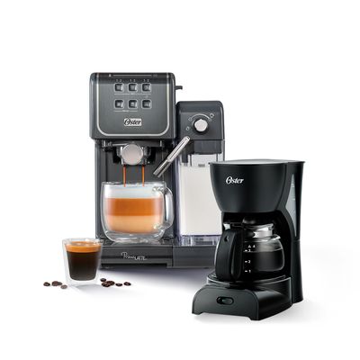 Kit Cafetera compacta de espresso Oster® y Molinillo de café Oster® -  osterpe