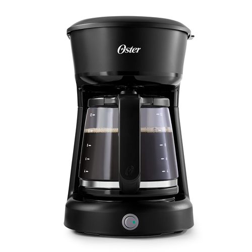 Cafetera Oster® de 12 tazas negra, jarra de vidrio y con filtro