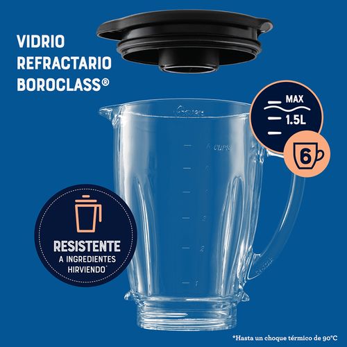 Licuadora Oster® con vaso de vidrio y control de perilla BLSTKAGRRD - Oster