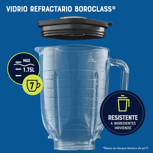 Licuadora Osterizer® MAX con vaso de vidrio de 1,75 L BLSTPBRGR - Oster